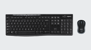 KIT TECLADO + MOUSE SEM FIO MK270 LOGITECH