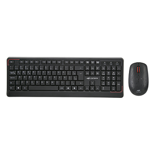 KIT TECLADO + MOUSE SEM FIO K-W70BK PRETO C3TECH