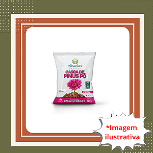 Casca de Pinus em Pó 1kg Vitaplan – Substrato Natural para Plantas