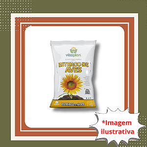 Esterco de Aves 2kg Adubo Orgânico Natural para Plantas e Hortas