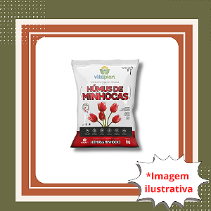 Húmus de Minhoca 2kg Adubo Orgânico Natural para Plantas e Hortas