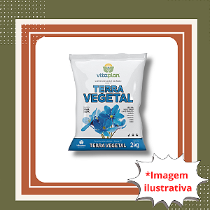 Terra Vegetal 2kg Substrato Natural Fértil para Plantas e Hortas