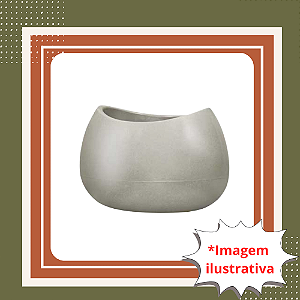 Vaso Classic Arca 39 Cor Cimento 60 Litros Para Plantas e Decoração