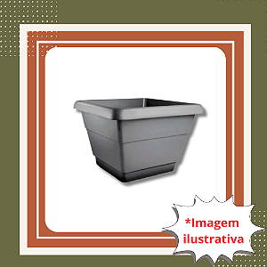 Vaso Floreira Preto 20,9 Litros Sem Prato para Plantas
