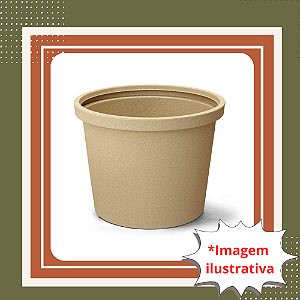 Vaso Redondo Hércules – Cor Cimento | 100 litros