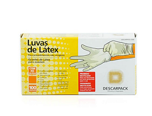 Luva de Procedimento Látex Com Pó Tam P - Descarpack