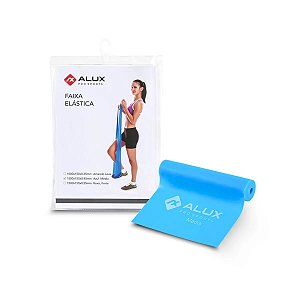 Faixa Elástica Para Exercícios Média Azul - Alux