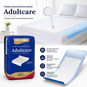 Protetor Descartável de Colchão Tam. G Pacote Com 5 Unds - Adultcare