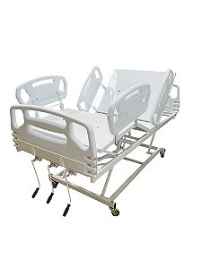 Cama Hospitalar Manual 3 Manivelas com Grades
