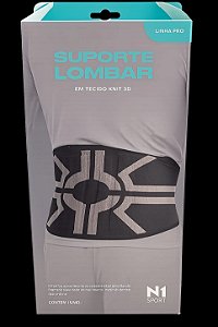 Suporte Lombar em Tecido KNIT 3D Linha Pro - N1 Sport
