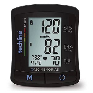 Aparelho Monitor de Pressão Arterial Digital de Pulso BP2206 - Techiline