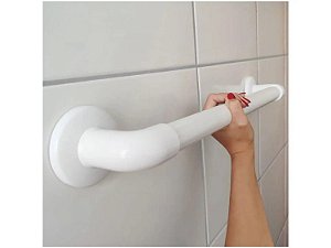 Barra de Apoio de Alumínio Branco 30cm - Mebuki