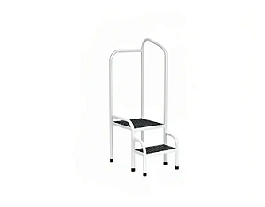 Escada Doppler Epóxi 2 Degraus Aço Carbono