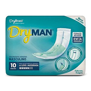 Absorvente Urinário Masculino Com 10 unidades DryMan