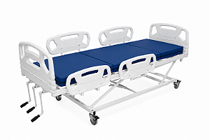 Kit Cama Hospitalar 3 Manivelas Com colchão D28