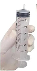 Seringa Descartável Bico Slip 60 ml Sem Agulha Unidade - Descarpack