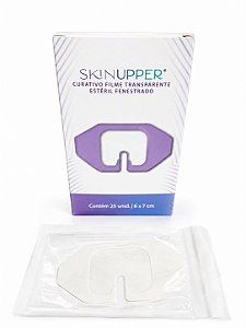 Curativo Filme Transparente Fenestrado 6 x 7cm Caixa com 25 unids - Skinupper