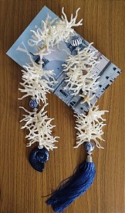 Colar de Mesa Corais de Portugal Azul e Branco