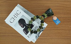 Adorno de Mesa Nacklace Azeitona Verde