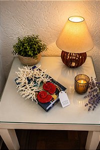 Adorno de Mesa Ouriço Perolado Decoração