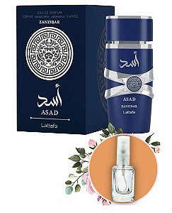 Decant Perfume Árabe Masculino Asad Zanzibar Lattafa Eau de Parfum 5 ml