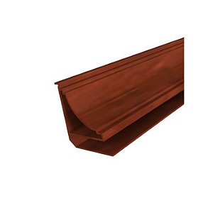 Meia Cana PVC mogno c/ 6M