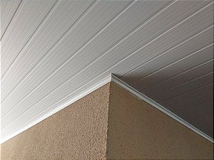 Forro PVC 200X06mm Branco 6m Frisado