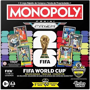 JOGO MONOPOLY PANINI PRIZM FIFA EDITION CORE GAME - HASBRO