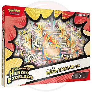 POKEMON TCG - BOX COLECAO HEROIS EXCELSOS M. EMBOAR EX - COPAG