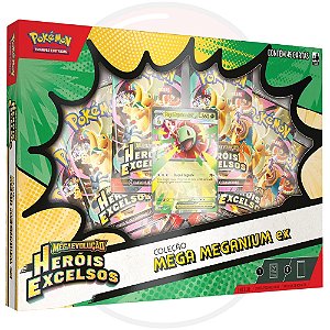 POKEMON TCG - BOX COLECAO HEROIS EXCELSOS M. MEGANIUM EX - COPAG