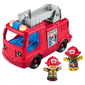 FISHER-PRICE ENTRETENIMENTO LITTLE PEOPLE CAMINHAO BOMBEIRO SOM E LUZ - MATTEL