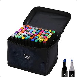 MARCADOR ARTISTICO 80 CORES PONTA DUPLA - BBR