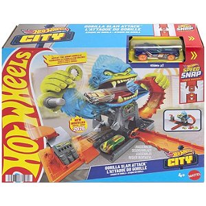 HOT WHEELS PISTA CITY ATAQUE DO GORILA OFICINA - MATTEL