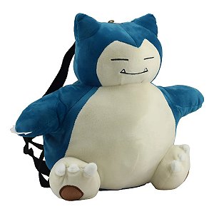 MOCHILA POKEMON SNORLAX 30 CM - BBR TOYS