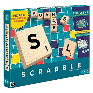 JOGO SCRABBLE MADEIRA - MATTEL