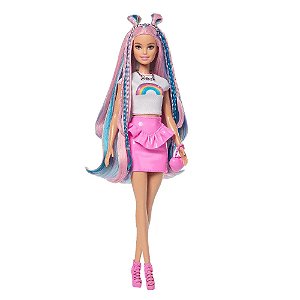 BARBIE FASHIONISTA PINTA E DECORA O CABELO - MATTEL