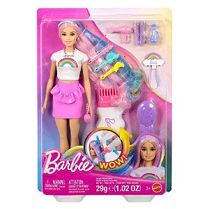 BARBIE FASHIONISTA PINTA E DECORA O CABELO - MATTEL