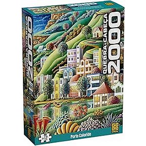 QUEBRA CABEÇA PORTO COLORIDO 2000 PEÇAS - GROW