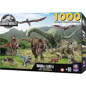 QUEBRA CABECA 1000 PEÇAS ERA JURASSICA - MIMO TOYS