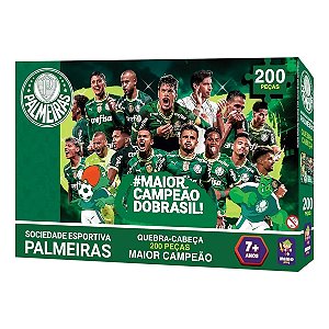 QUEBRA CABEÇA TIME PALMEIRAS - 200 PEÇAS - MIMO TOYS