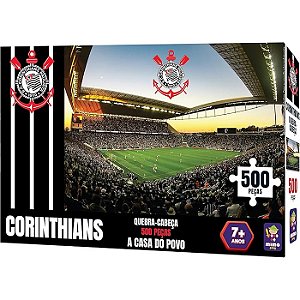 QUEBRA CABEÇA CORINTHIANS - ARENA CORINTHIANS 500 PEÇAS - MIMO TOYS