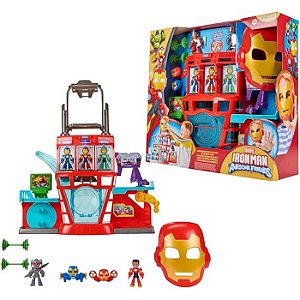 IRON MAN AND HIS AWESOME FRIENDS CONJUNTO QG DE FERRO - HASBRO