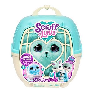PELUCIA SURPRESA ADOTADOS SCRUFF A LUVS AZUL - FUN