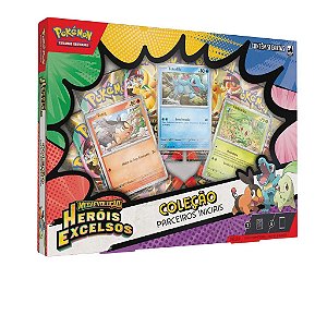 POKEMON TCG - BOX COLECAO HEROIS EXCELSOS PARCEIROS INICIAIS - COPAG