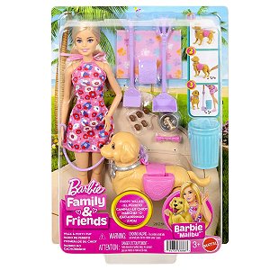 BARBIE PASSEIO COM CACHORRINHO E ACESSORIOS - MATTEL