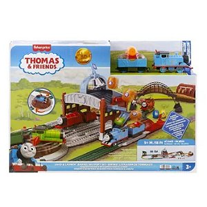 THOMAS E SEUS AMIGOS PISTA MOTORIZADA ENTREGUE OS BARRIS! - MATTEL
