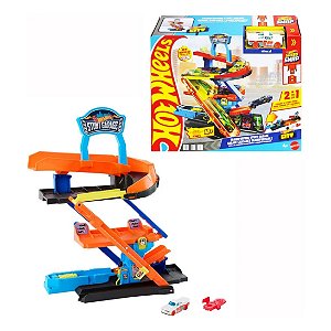HOT WHEELS CITY PISTA GARAGEM DE ACROBACIAS - MATTEL