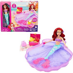 DISNEY PRINCESA ARIEL AGUA E AREIA COM ACESSORIOS - MATTEL