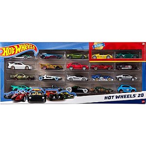 HOT WHEELS PACOTE COM 20 CARROS - MATTEL