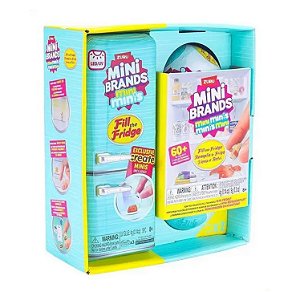 ZURU MINI BRANDS KIT MINI GELADEIRA +2 MINI COMIDAS SURPRESAS - ZURU
